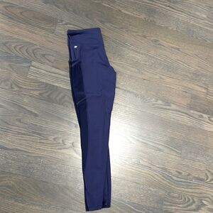 Fabletics 7/8 Leggings with Side Pocket and Sheer Sides